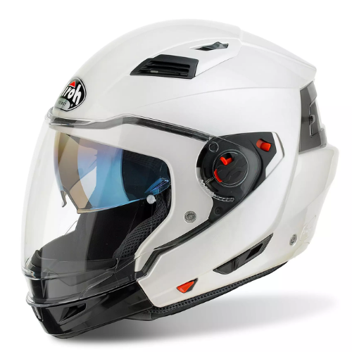 Airoh Executive Gloss White Modular Helmet – Dual P/J Homologation Pinlock ECE 22.05
