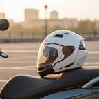 Airoh Executive Casco Modulare Bianco Lucido – Doppia Omologazione P/J Pinlock ECE 22.05