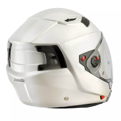 Airoh Executive Gloss White Modular Helmet – Dual P/J Homologation Pinlock ECE 22.05