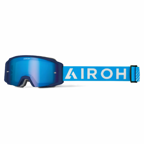 Airoh Blast XR1 Maschera Cross Enduro Blue Matt – Lente Specchiata Blu Antiappannamento GBXR119 - Moon Bike - Vista 1