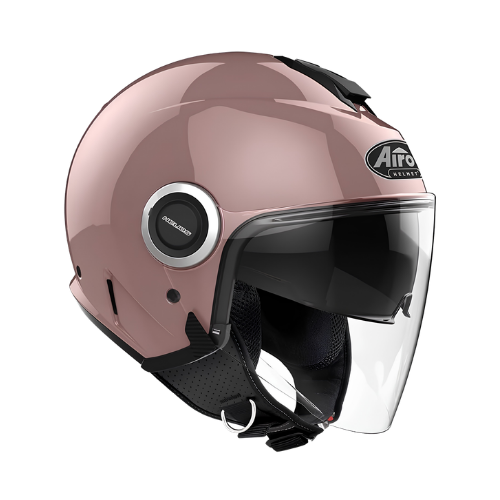 Airoh Helios Casco Jet Metallic Pink Taglia XS (53-54) – ECE 22.05 Doppia Visiera