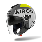 Airoh Helios Up Casco Jet Grigio Opaco – Doppia Visiera ECE 22.05 (Taglia XS)