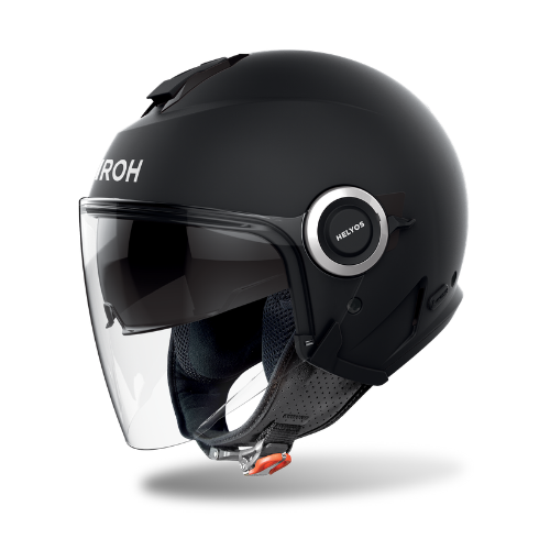 Airoh Airoh Helyos Color Black Matt – Casco Jet Tech ECE 22.06 con Visierino Parasole Nero Caschi aperti - Moon Bike - Vista 1