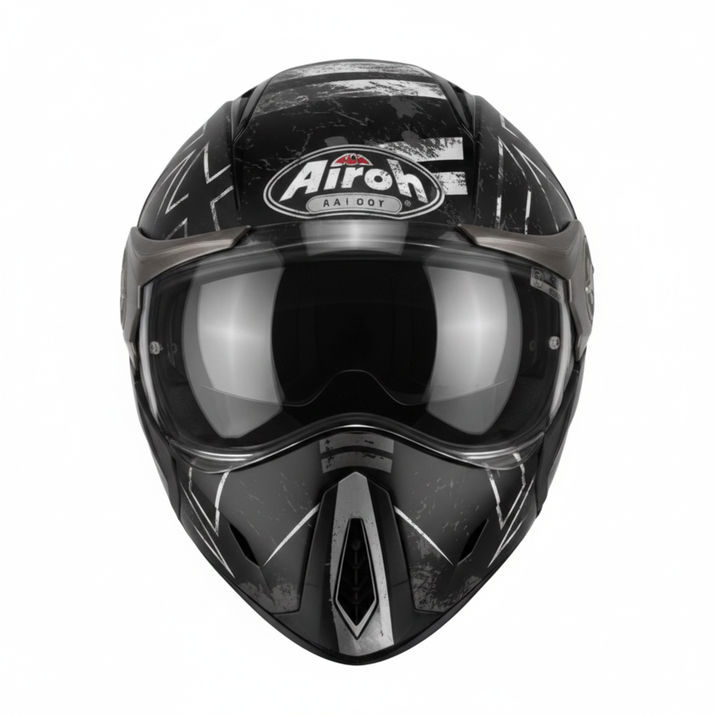 Airoh J106 Command Matt Black Modular Helmet P/J ECE 22.05 – Dual Homologation Size XS