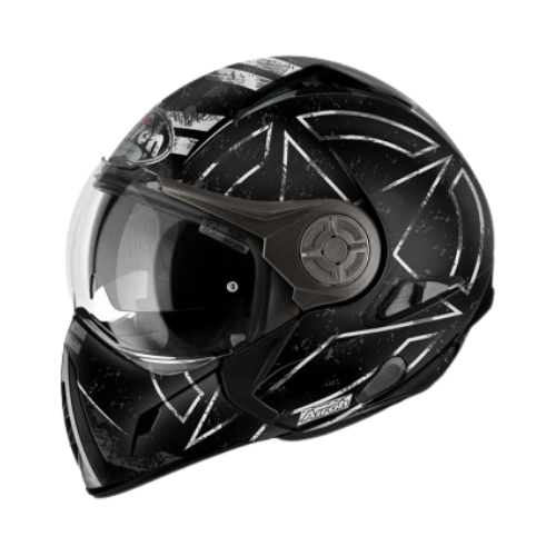 Airoh Airoh J106 Command Nero Opaco – Casco Modulare Doppia Omologazione P/J ECE 22.05 Tg. XS Nero Caschi modulari - Moon Bike - Vista 1