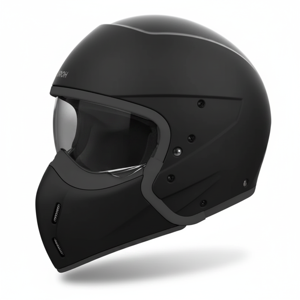 Airoh J110 Casco Modulare 2in1 Nero Opaco Carbonio ECE 22.06