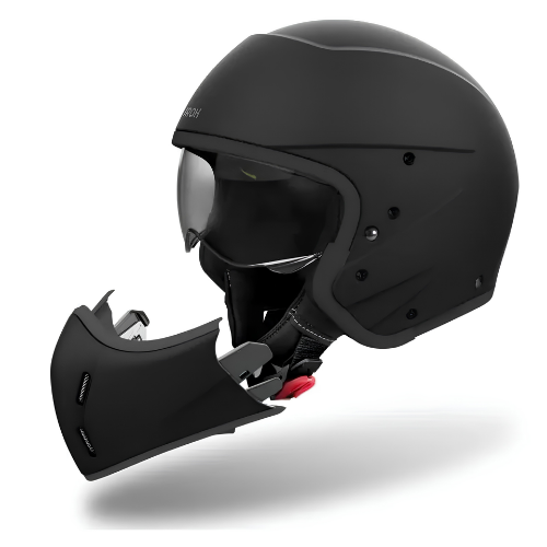 Airoh J110 Casco Modulare 2in1 Nero Opaco Carbonio ECE 22.06