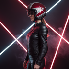 Airoh J110 Command Casco Modulare 2in1 Burgundy Lucido ECE 22.06