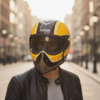 Airoh J110 Command Casco Modulare 2in1 Giallo Lucido ECE 22.06
