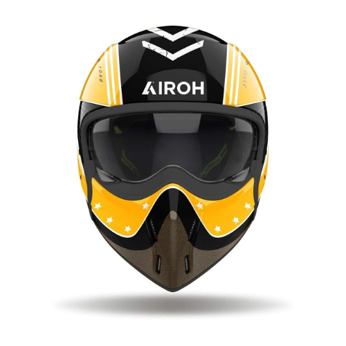 Airoh J110 Command 2-in-1 Modular Helmet Gloss Yellow ECE 22.06