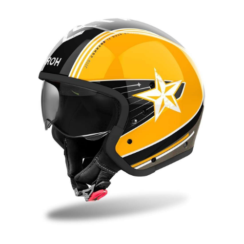 Airoh J110 Command Casco Modulare 2in1 Giallo Lucido ECE 22.06