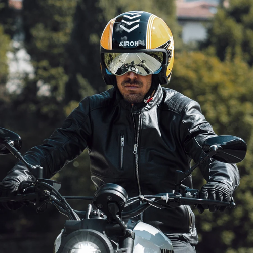 Airoh J110 Command Casco Modulare 2in1 Giallo Lucido ECE 22.06