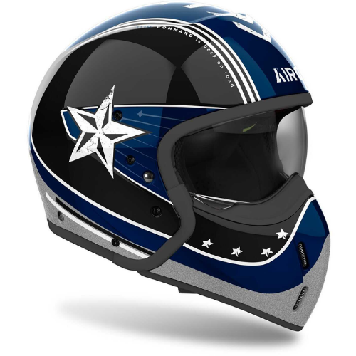 Airoh J110 Command Glossy Teal 2in1 Modular Helmet ECE 22.06