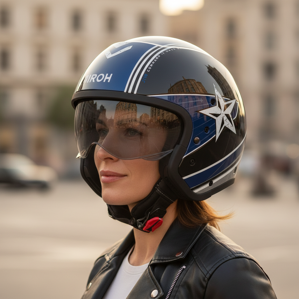 Airoh J110 Command Casco Modulare 2in1 Ottanio Lucido ECE 22.06
