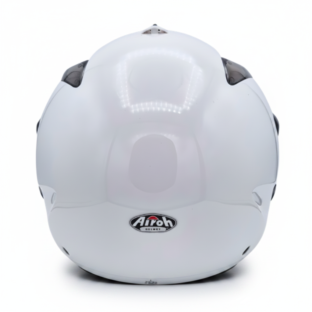 Airoh JT Casco Demi-Jet Bianco Lucido – Ultraleggero 900g ECE 22.05 Visiera Lunga