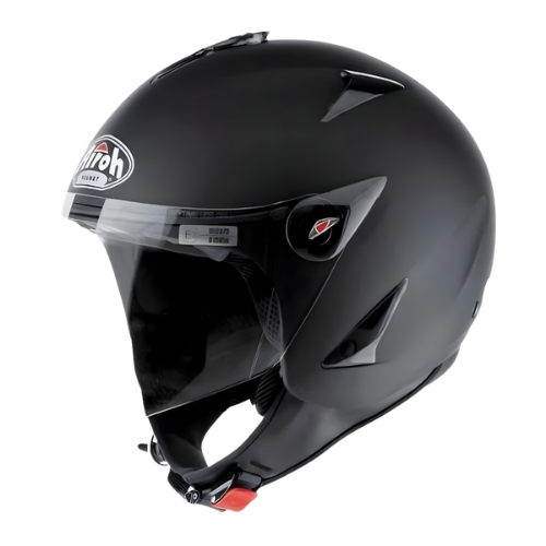 Airoh JT Helmet Demi-Jet Matt Black – Ultralight 900g ECE 22.05 Long Visor
