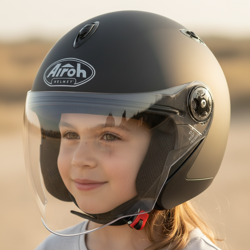 Airoh MR Jet Casco Jet Bambino Antracite Opaco ECE 22.05 - Moon Bike - Vista 5