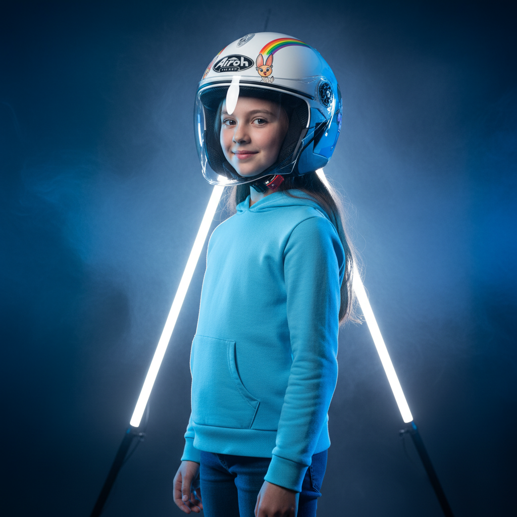 Airoh MR Jet Me Contro Te Casco Jet Bambino Lucido – ECE 22.05 Moto Scooter - Moon Bike - Vista 7