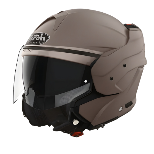Airoh Mathisse Casco Modulare Bronzo Opaco – Doppia Omologazione P/J Flip-Up ECE 22.05