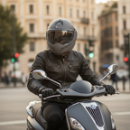 Airoh Mathisse Casco Modulare P/J Grigio Scuro Opaco Taglia XL – ECE 22.06 Bluetooth Ready (MTH81) - Moon Bike - Vista 5