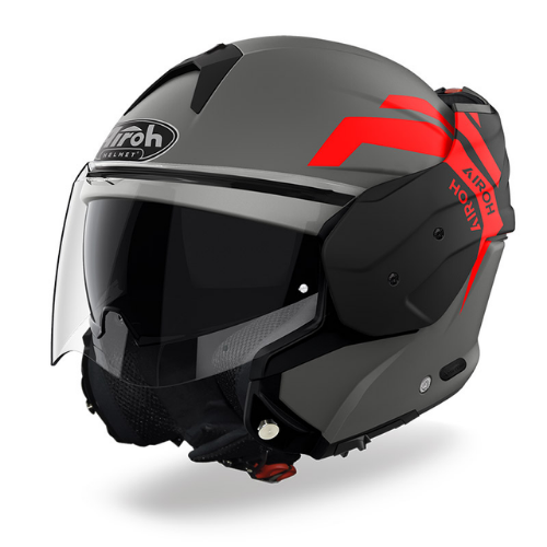 Airoh Mathisse Illusion Casco Modulare Arancio Fluo Opaco ECE 22.05