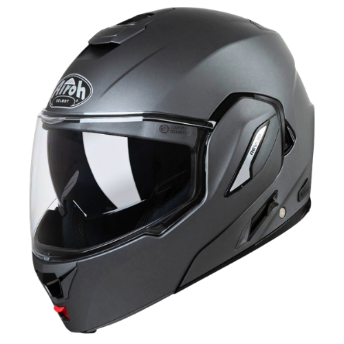Airoh REV 19 Casco Modulare Flip-Up Antracite Opaco – Doppia Omologazione P/J ECE 22.05 con Pinlock - Moon Bike - Vista 1