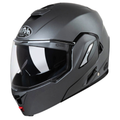 Airoh REV 19 Casco Modulare Flip-Up Antracite Opaco – Doppia Omologazione P/J ECE 22.05 con Pinlock - Moon Bike - Vista 1