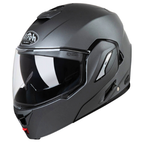 Airoh REV 19 Casco Modulare Flip-Up Antracite Opaco – Doppia Omologazione P/J ECE 22.05 con Pinlock - Moon Bike - Vista 1