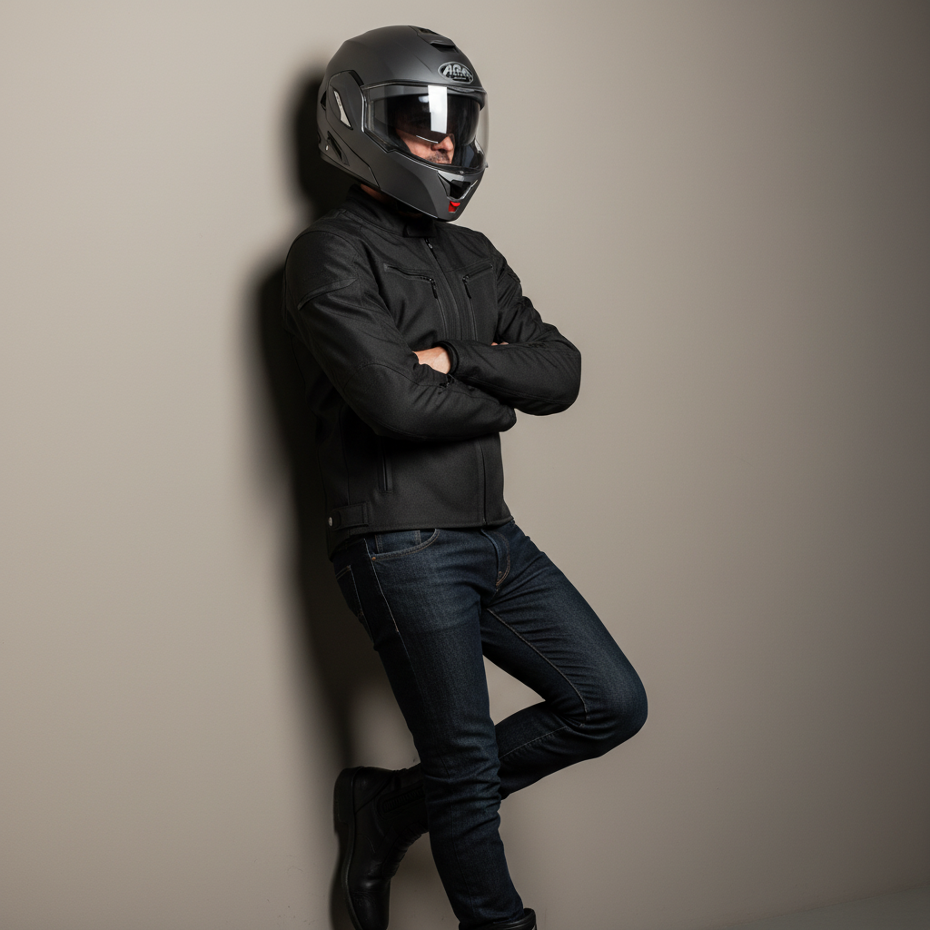 Airoh REV 19 Casco Modulare Flip-Up Antracite Opaco – Doppia Omologazione P/J ECE 22.05 con Pinlock - Moon Bike - Vista 5