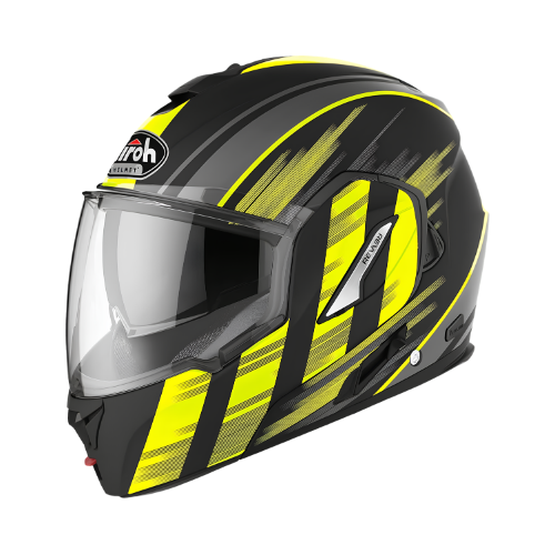Airoh REV 19 Ikon Casco Modulare Flip-Up Giallo Opaco – Doppia Omologazione P/J ECE 22.05