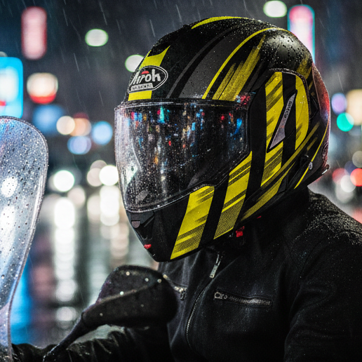 Airoh REV 19 Ikon Casco Modulare Flip-Up Giallo Opaco – Doppia Omologazione P/J ECE 22.05 - Moon Bike - Vista 6