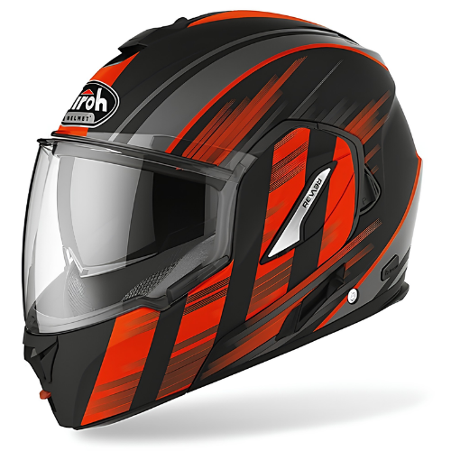 Airoh REV 19 Ikon Matt Orange P/J Flip-Up Modular Helmet – ECE 22.05 Pinlock Included
