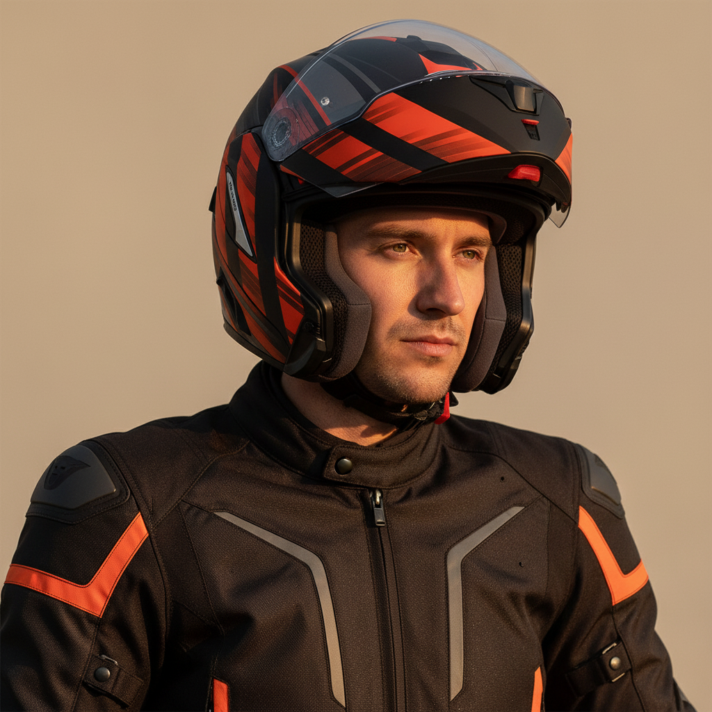 Airoh REV 19 Ikon Matt Orange P/J Flip-Up Modular Helmet – ECE 22.05 Pinlock Included