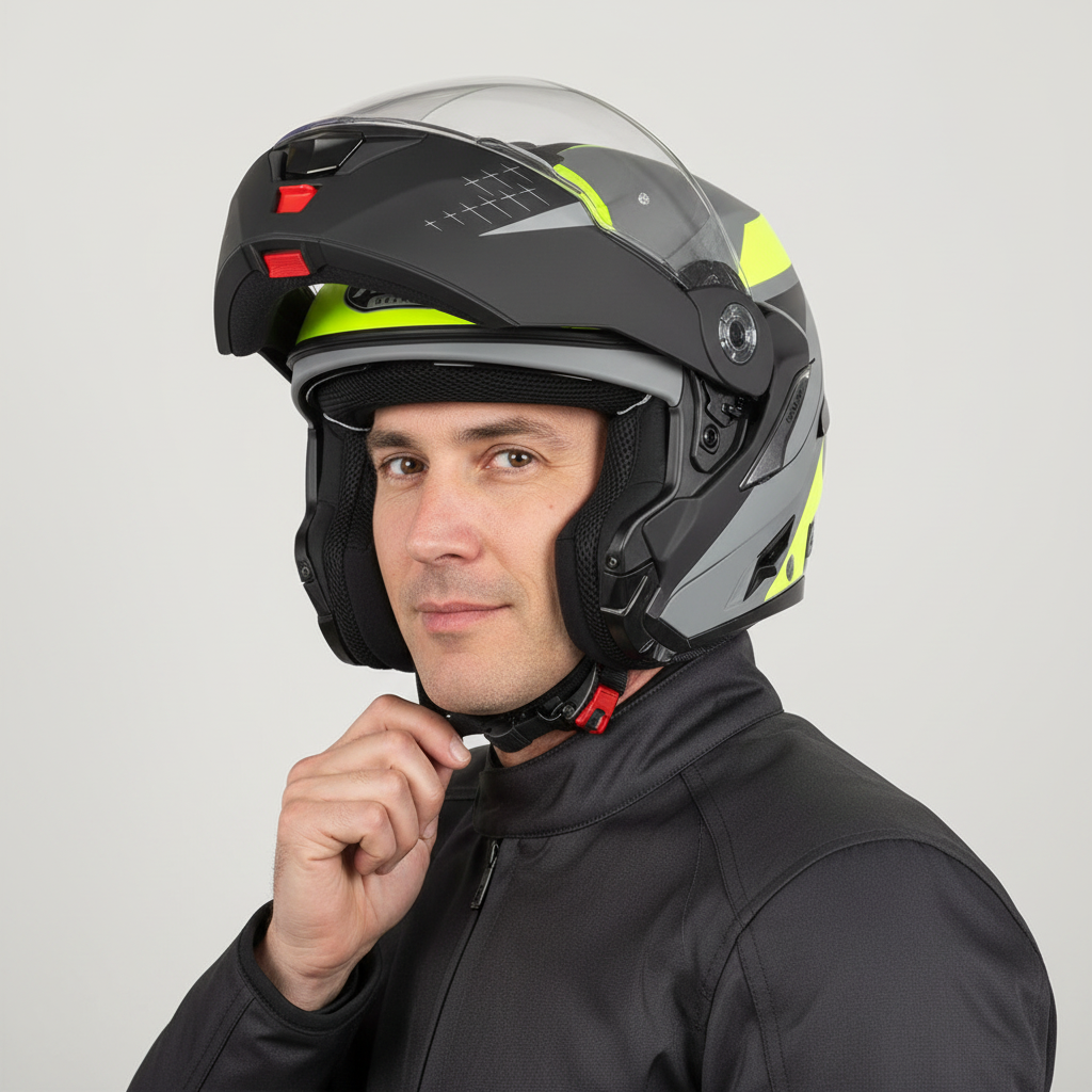 Airoh REV 19 Leaden Casco Modulare Giallo Opaco P/J Flip-Up ECE 22.05