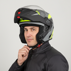 Airoh REV 19 Leaden Casco Modulare Giallo Opaco P/J Flip-Up ECE 22.05