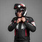 Airoh REV 19 Leaden Casco Modulare Rosso Lucido P/J Flip-Up ECE 22.05
