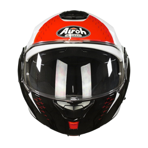 Airoh REV 19 Leaden Casco Modulare Rosso Lucido P/J Flip-Up ECE 22.05