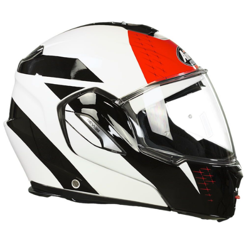 Airoh REV 19 Leaden Casco Modulare Rosso Lucido P/J Flip-Up ECE 22.05