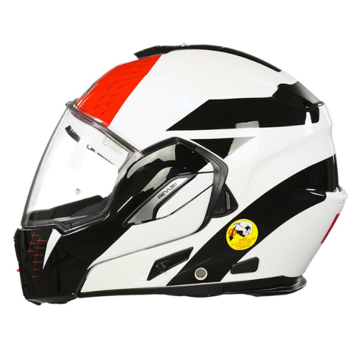Airoh REV 19 Leaden Casco Modulare Rosso Lucido P/J Flip-Up ECE 22.05
