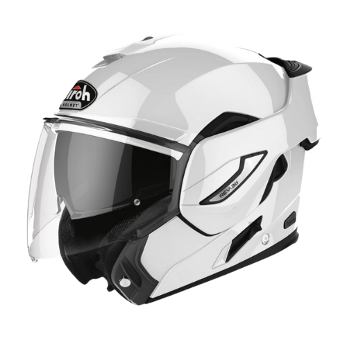 Airoh REV 19 White Gloss Casco Modulare Flip-Up – Doppia Omologazione P/J ECE 22.05