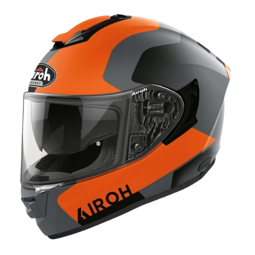 Airoh ST.501 Dock Casco Integrale Arancio Opaco – HPC Pinlock Visiera Solare ECE 22.05