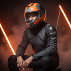 Airoh ST.501 Dock Integralhelm Matt Orange – HPC Pinlock Sonnenblende ECE 22.05