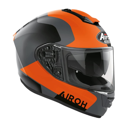 Airoh Airoh ST.501 Dock Casco Integrale Arancio Opaco – HPC Pinlock Visiera Solare ECE 22.05 Grigio Caschi integrali - Moon Bike - Vista 2
