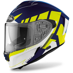 Airoh Spark Rise Casco Integrale Blu/Giallo Opaco HRT Pinlock ECE 22.05