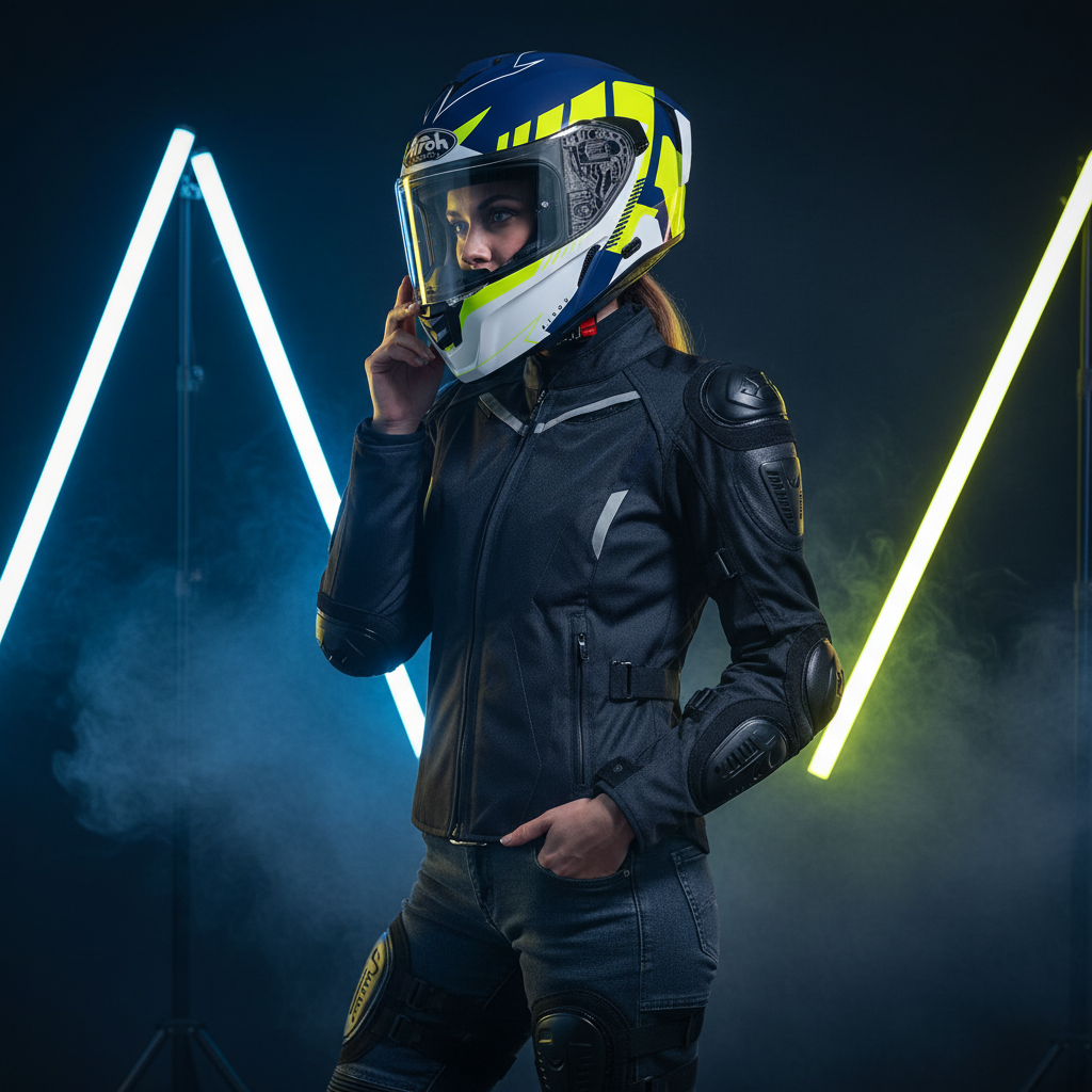 Airoh Spark Rise Casco Integrale Blu/Giallo Opaco HRT Pinlock ECE 22.05