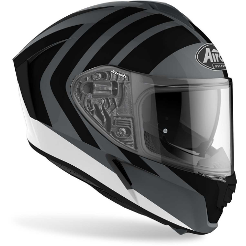 Airoh Spark Scale Casco Integrale Grigio/Nero Opaco HRT Pinlock ECE 22.05