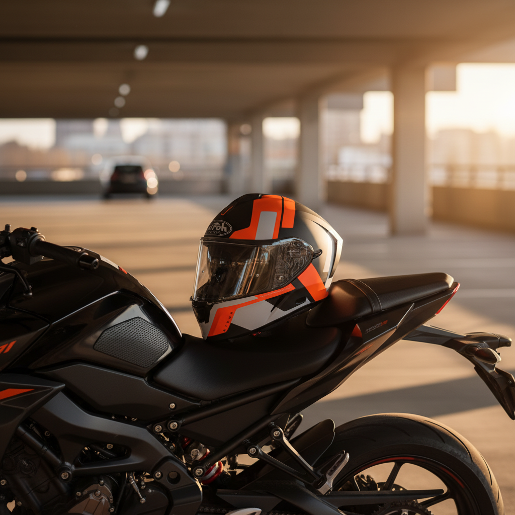 Airoh Spark Shogun Casco Integrale Arancio Opaco HRT Pinlock ECE 22.05