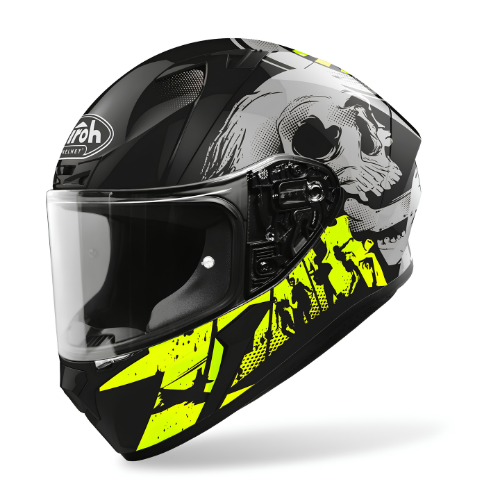 Airoh Valor Akuna Casco Integrale Giallo Lucido XL – HRT 5 Stelle SHARP ECE 22.05