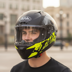Airoh Valor Akuna Casco Integrale Giallo Lucido XL – HRT 5 Stelle SHARP ECE 22.05 - Moon Bike - Vista 4