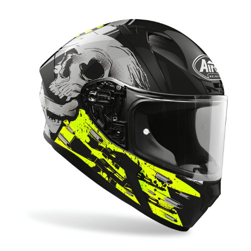 Airoh Valor Akuna Casco Integrale Giallo Lucido XL – HRT 5 Stelle SHARP ECE 22.05